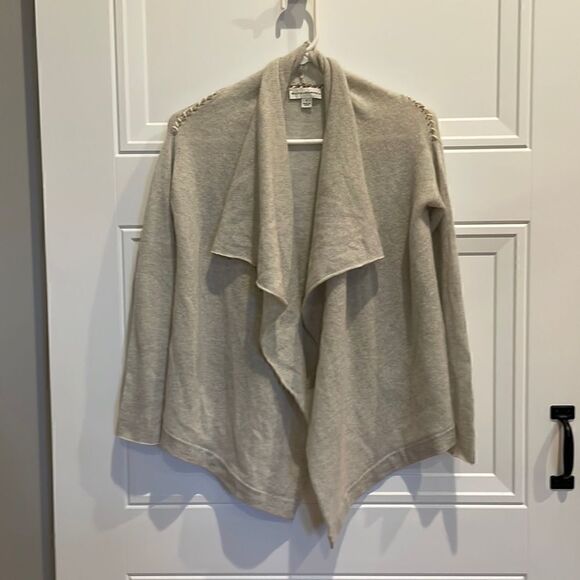 White + Warren Open Front Cashmere Sweater - Picture 1 of 6